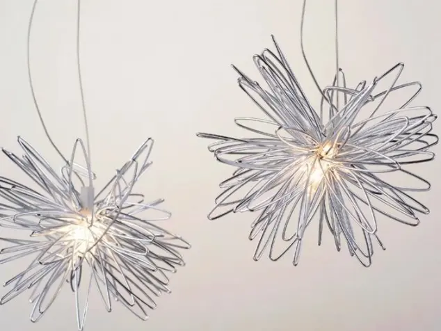 Aluminum Wire Star Moon Chandelier Restaurant Bar