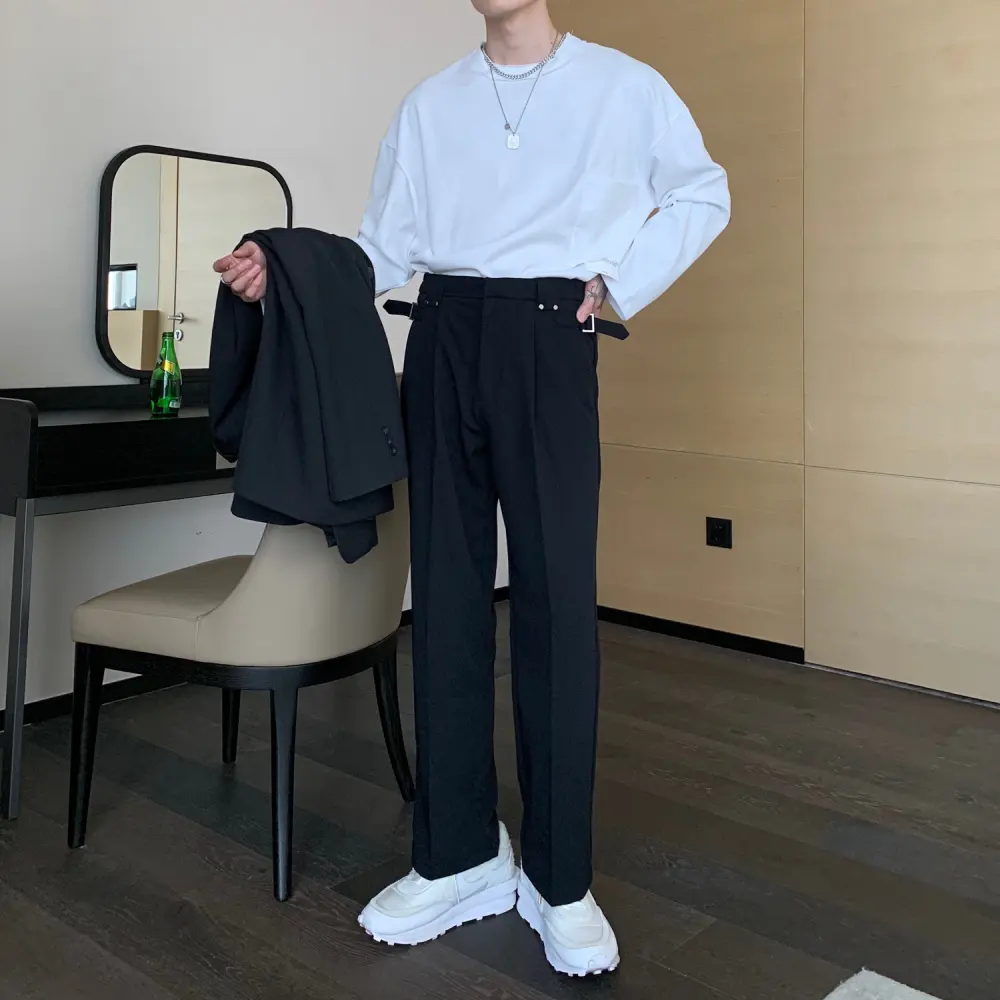 Men's Formal Casual Trousers Straight