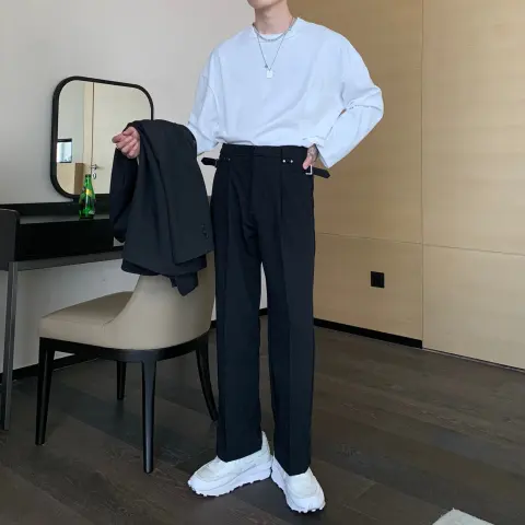 Men's Formal Casual Trousers Straight