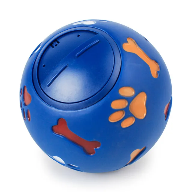Milky Rubber Pet toy Bite resistant Spherical Milky Rubber Rotating Leaking Ball Blue - Shop at LoveMi