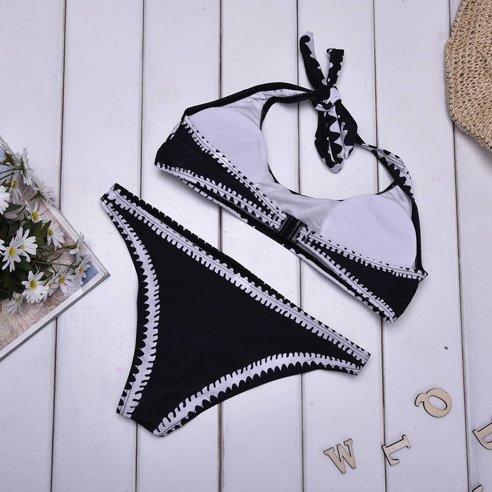 Title 2, Bikini-Print zweiteiliger Strand-Badeanzug, ide...