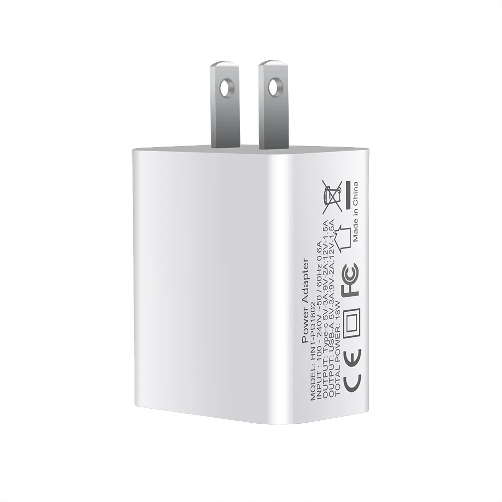 FDGAO 18W Fast Charging Plug PD USB Typ-C Dual