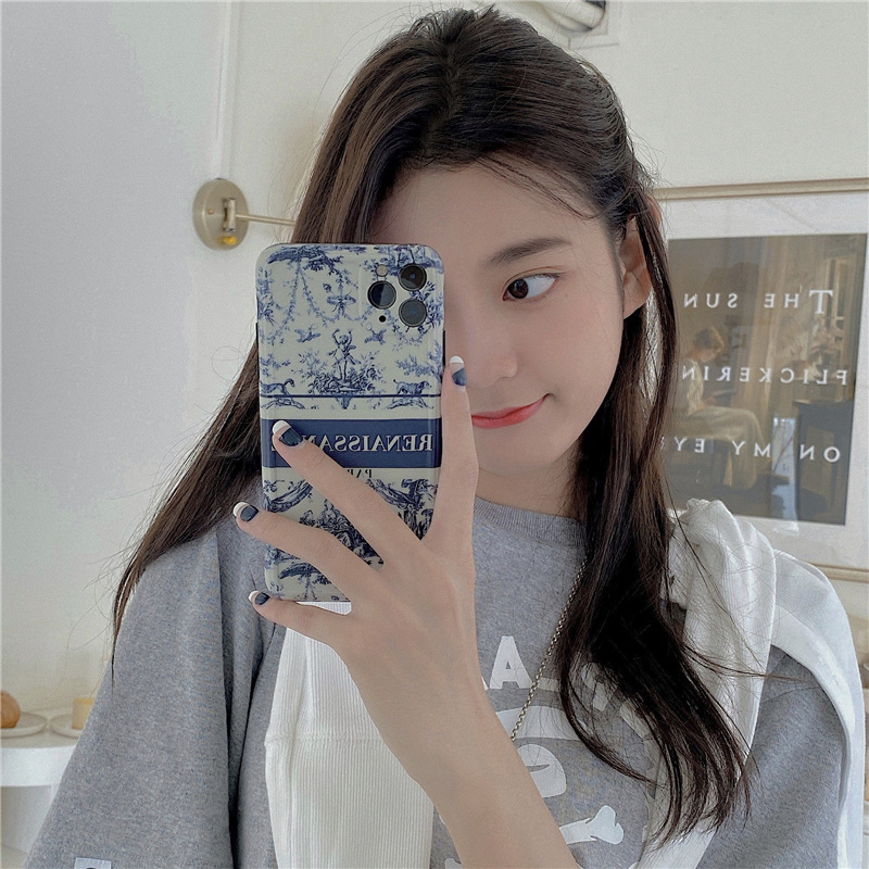 Compatible with Apple, Compatible with Apple , Retro Paris style Phone Case For iphone 11 Pro Max 7 8 plus X XR XS Max Back Cover Luxury Soft Funda For iphone 12 mini SE - Image 2