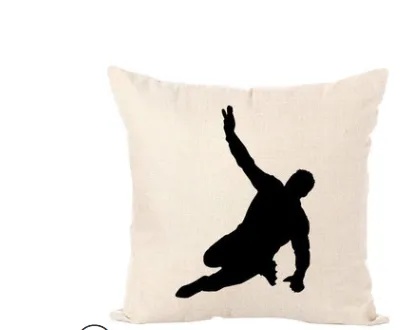 Nordic Sports Linen Pillow Case Play Basketball Cushion Cover Decorative Throw Pillow Covers Sofa Cover Home Decor P - Shop at LoveMi