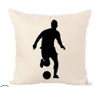 Nordic Sports Linen Pillow Case Play Basketball Cushion Cover Decorative Throw Pillow Covers Sofa Cover Home Decor Q - Shop at LoveMi