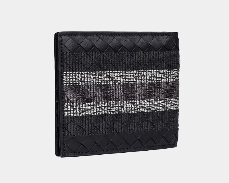 Woven Wallet Men'S Short Leather Lovers New Folding