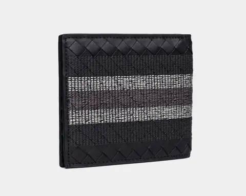 Woven Wallet Men'S Short Leather Lovers New Folding
