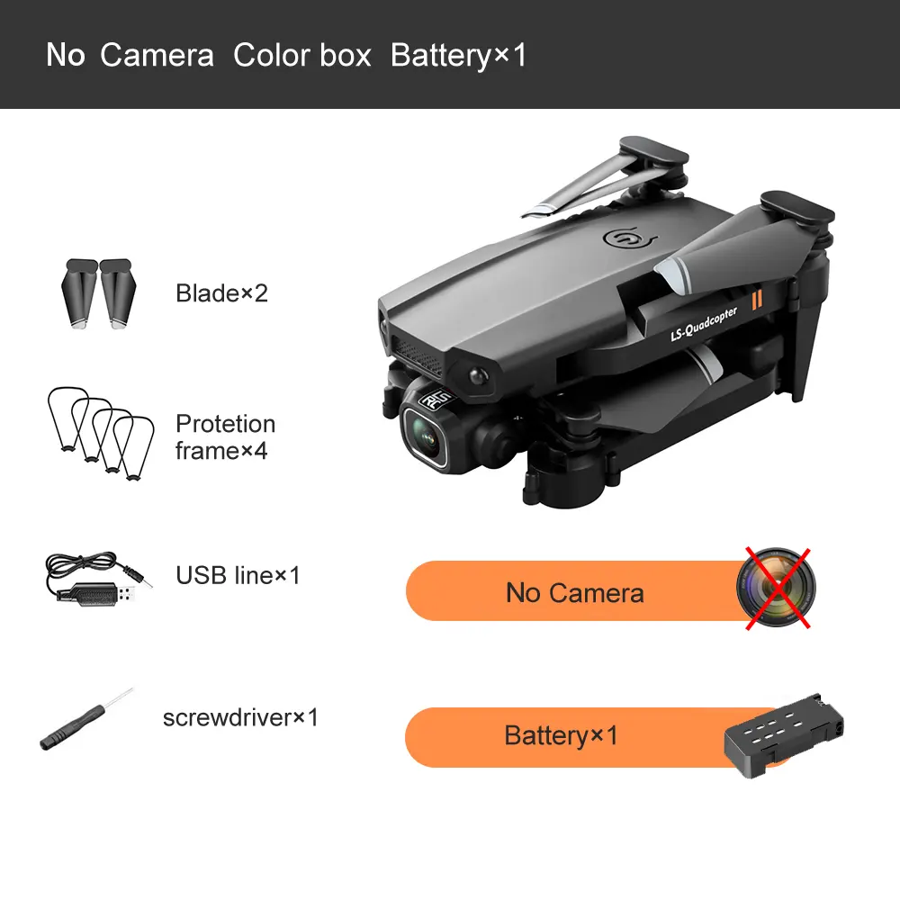 Mini Uav Fixed-Height Quadcopter Dual-Lens Aerial Photography