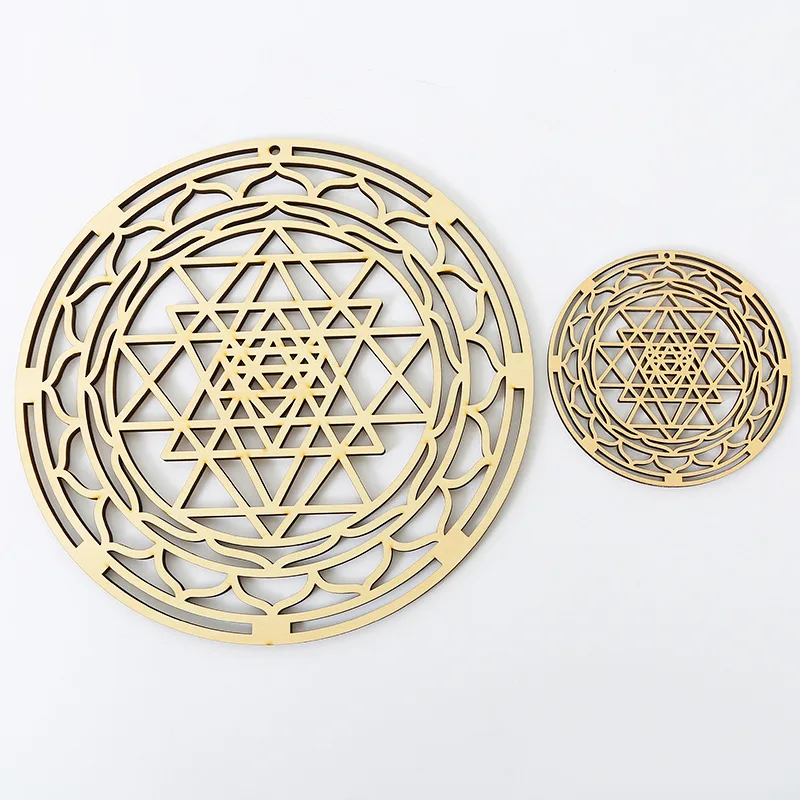 Wooden Crafts Geometric Wall Art Patterns Meditation Decorations