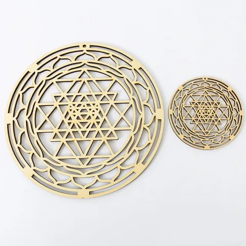 Wooden Crafts Geometric Wall Art Patterns Meditation Decorations