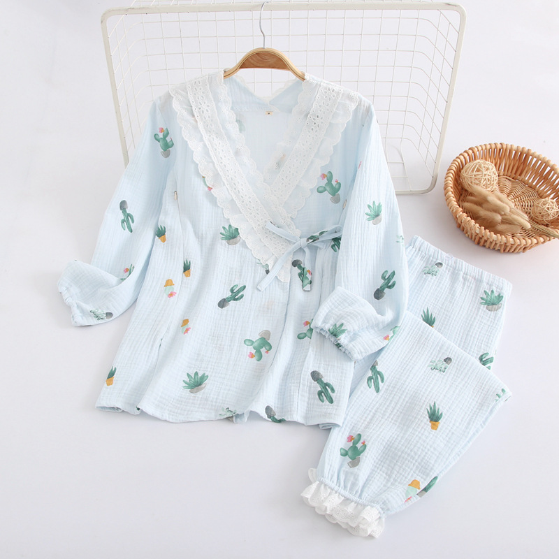 Title 7, Kimono Cotton Gauze Maternal Postpartum Breastf...