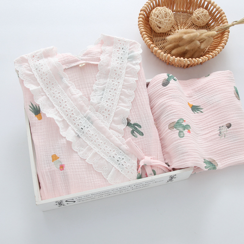 Title 12, Kimono Cotton Gauze Maternal Postpartum Breastf...