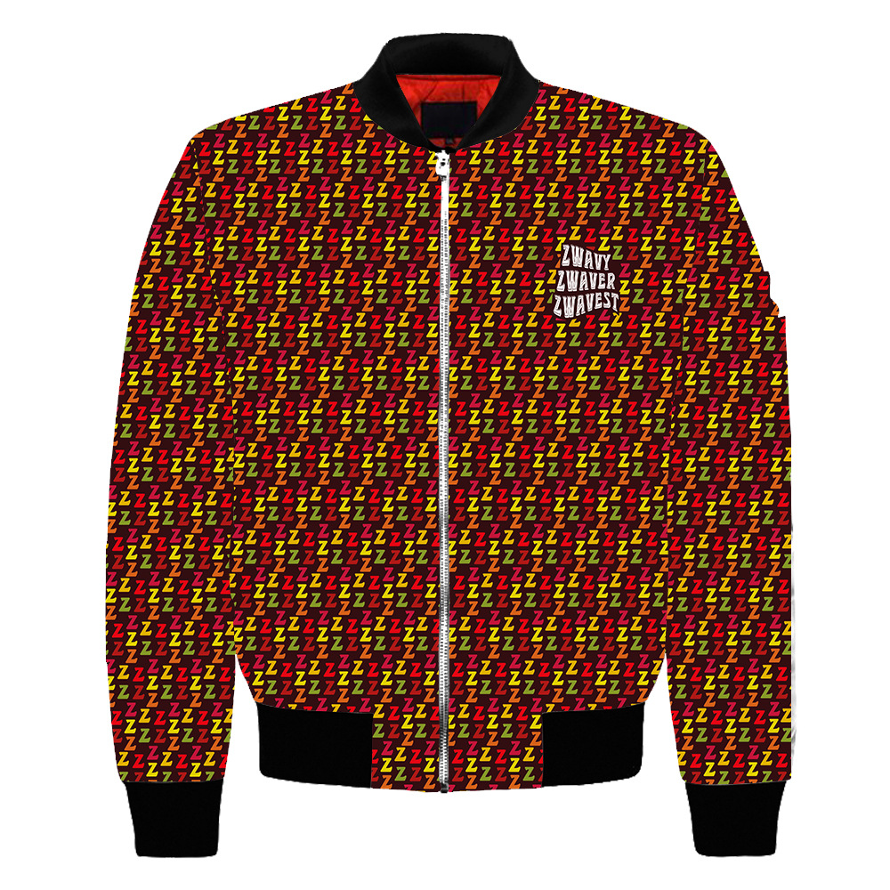 Flying Jacket 3D Digital Print Men's Loose Faster Extra Casual Baseball Outfit