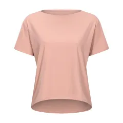 Shinbene Solto Ajuste Esporte Treinamento Camisas De Manga Curta Mulher Nu Sentir Anti-Suor Yoga Ginasio Atletico Camiseta Topos - Honey Grapefruit-6 - View 1