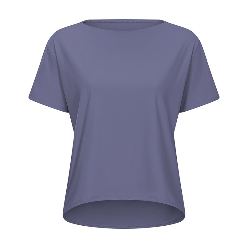 Shinbene Solto Ajuste Esporte Treinamento Camisas De Manga Curta Mulher Nu Sentir Anti-Suor Yoga Ginasio Atletico Camiseta Topos
