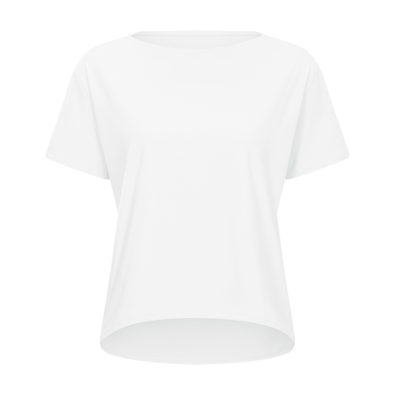 Shinbene Solto Ajuste Esporte Treinamento Camisas De Manga Curta Mulher Nu Sentir Anti Suor Yoga Ginasio Atletico Camiseta Topos White - Shop at LoveMi