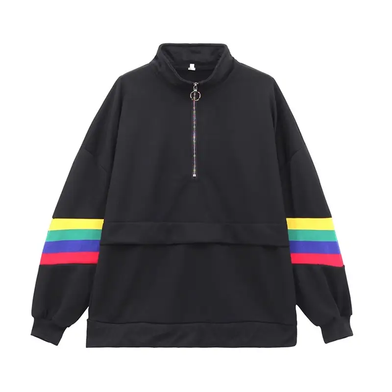 Stand-Up Collar Long-Sleeved Loose Sweater Women Autumn And Winter Korean Students In The Long Section Was Thin And All-Match Blouse Pullover