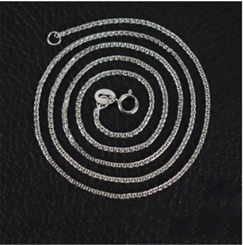 Chopin Chain Long Sweater Chain Bare Chain Woven Chain Silver Necklace