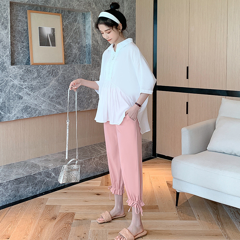 Stomach Lift Pants Loose Large Size Western Style Two-piece Suit