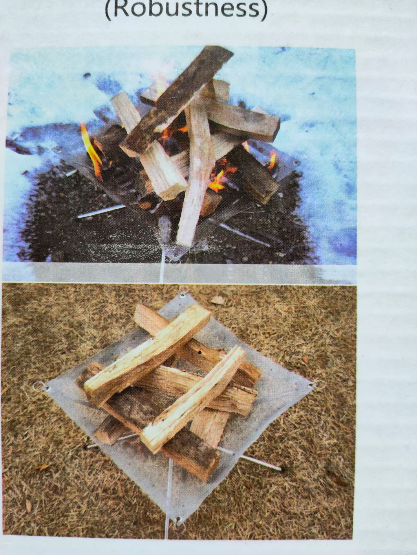  Portable Folding Campfire Stand