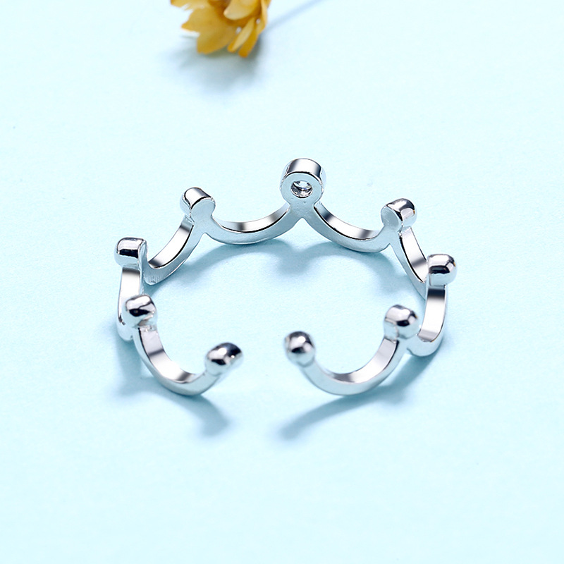 Crown Ring Female Japanese And Korean Simple