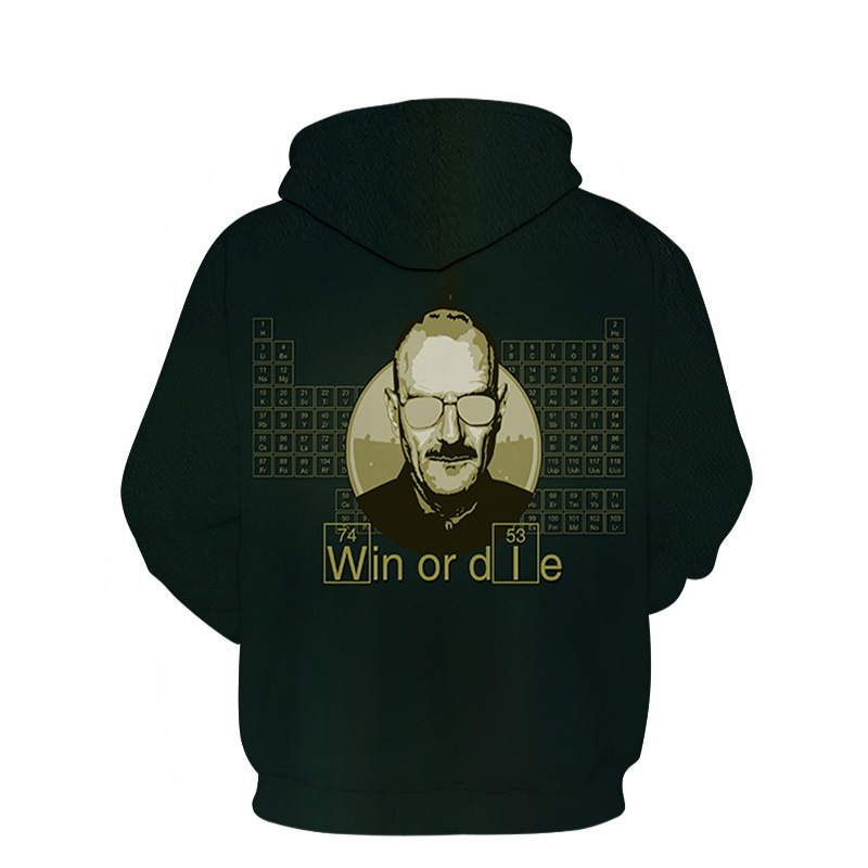 European And American Spring And Autumn Models 3D Digital Printing Sweater Men'S And Women'S Fashion Hoodie Sweatshirt Baseball Uniform