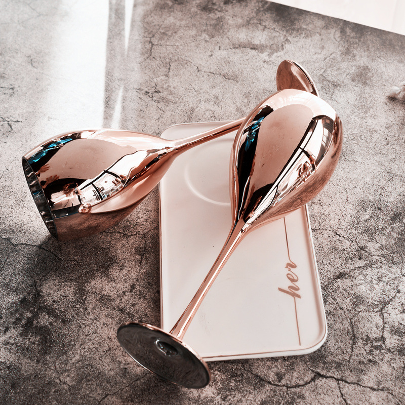 Personalized Luxury Goblet Electroplated Crystal Wine Glass