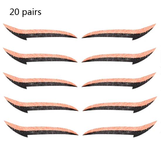 Reusable Eyeliner Stickers Orange 20 Pairs - Shop at LoveMi