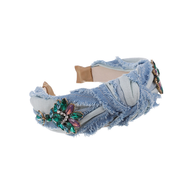 Title 1, Brushed Denim Headband Hair Accessories