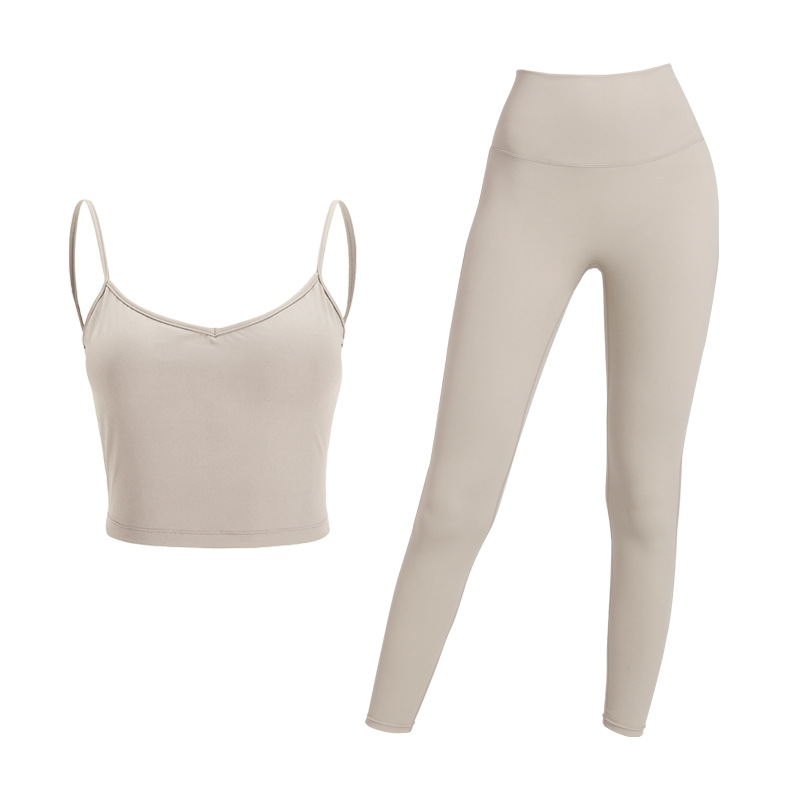 Two-Piece Women'S Sling Bra And Quick-Drying Fitness Suit