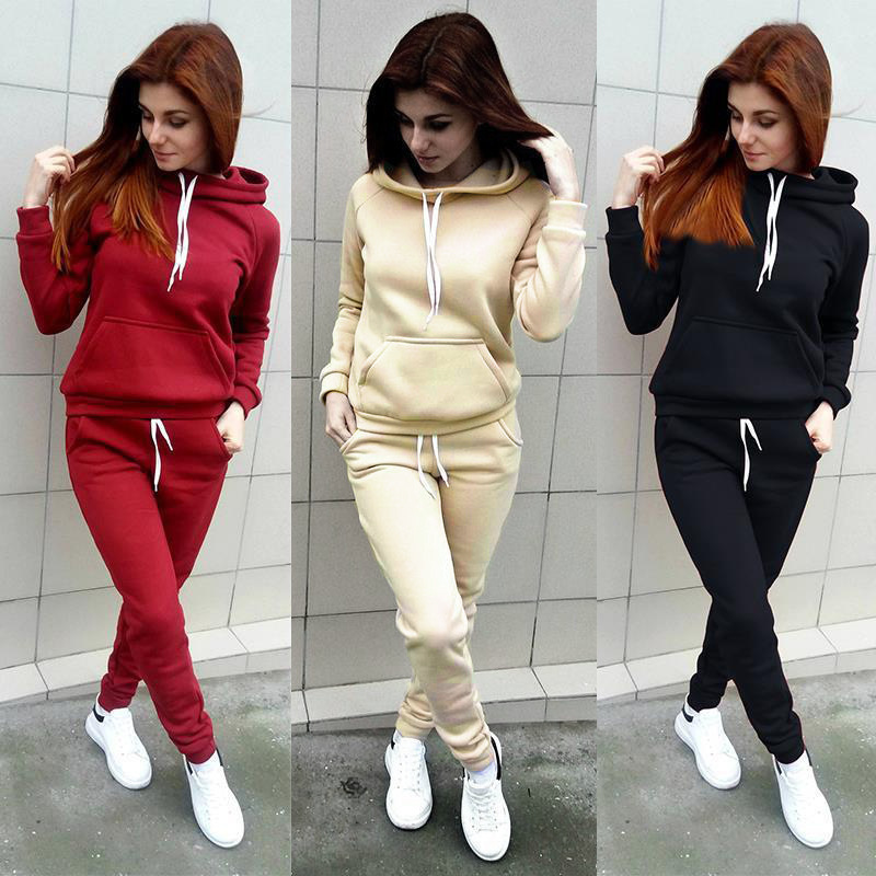 European And American Long-Sleeved Sports And Leisure Hooded Suit