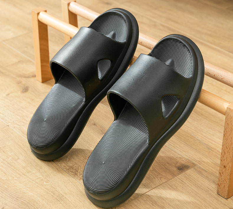 Men's And Women's Household Cool Platform Slippers Black - Shop at LoveMi