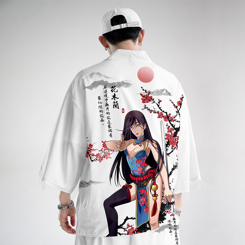 Title 3, Robe de Protection solaire, costume Kimono Nati...