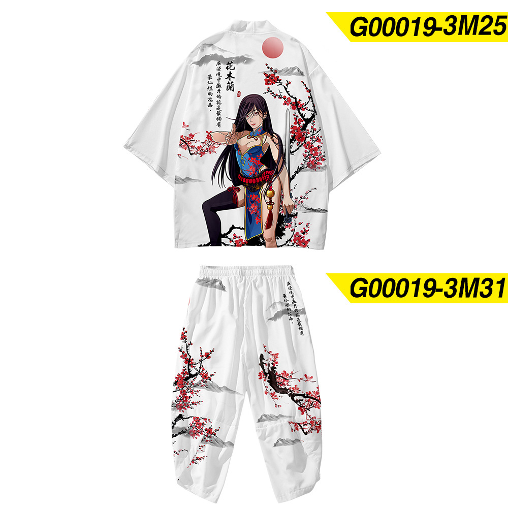 Gown Sun Protection Suit Kimono National Wind Male