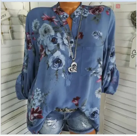 5XL Plus Size Summer Tops Women Blouses Long Sleeve