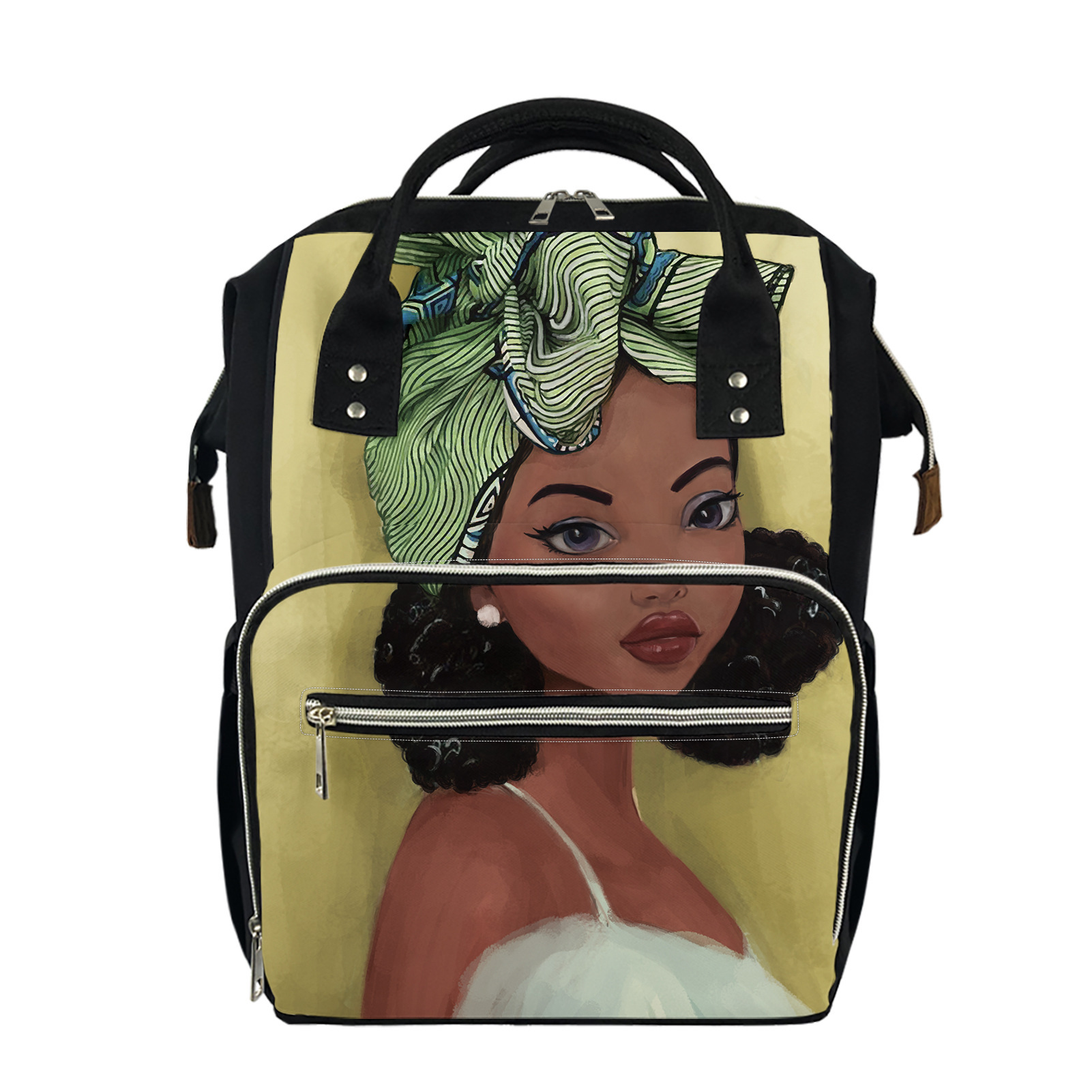 Title 1, African Girl Element Backpack Mommy Bag