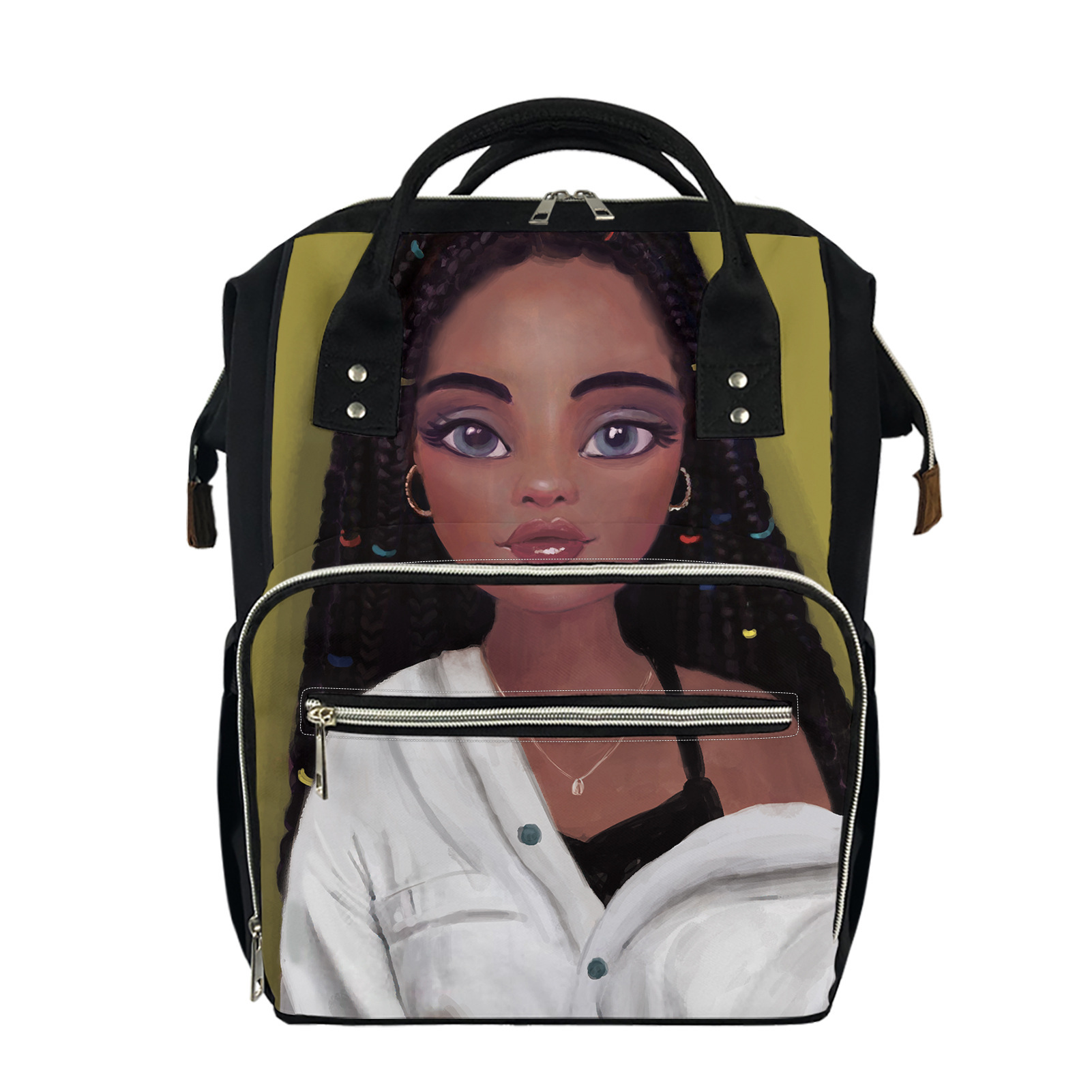 Title 3, African Girl Element Backpack Mommy Bag