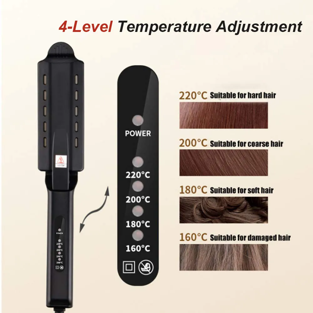 U.S. Standard Non-injury Hair Straightener Steam Hair Straightener Splint – image 6