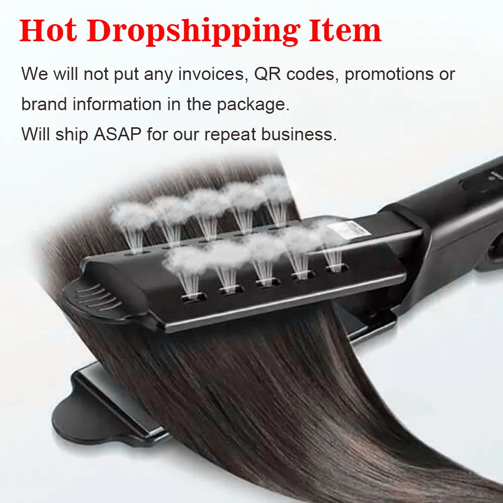U.S. Standard Non-injury Hair Straightener Steam Hair Straightener Splint – image 4