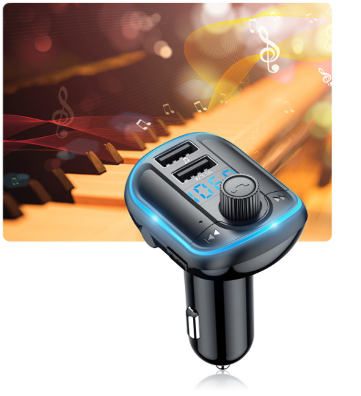 T829S Car Mp3 Player Dual Usb Fast Charge Hands-Free Call Bluetooth Lossless Music Voltage Monitoring