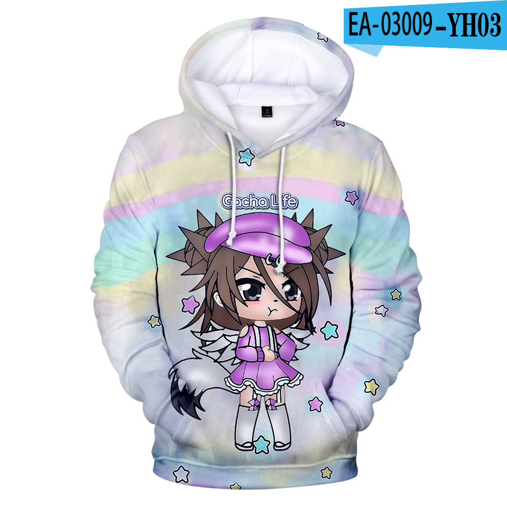 Adult Children's Clothing 3D Color Printing Hooded Sweater Around The Game