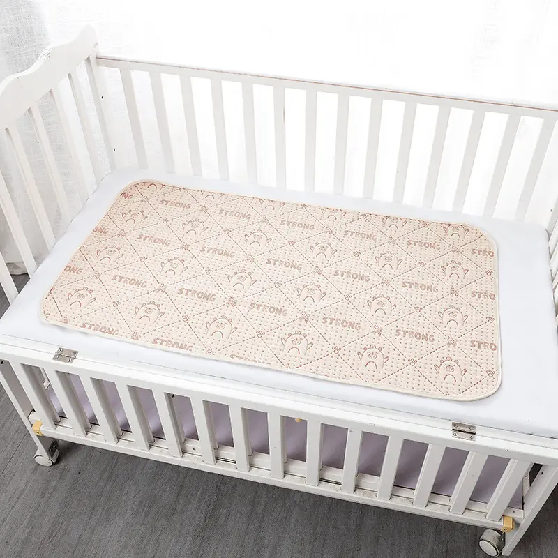 Colored Cotton Baby Changing Pad Large Urine-proof