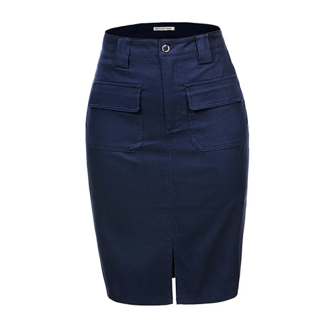 Fashion Summer Women Denim Pencil Skirt High Waist Blue - Shop at LoveMi