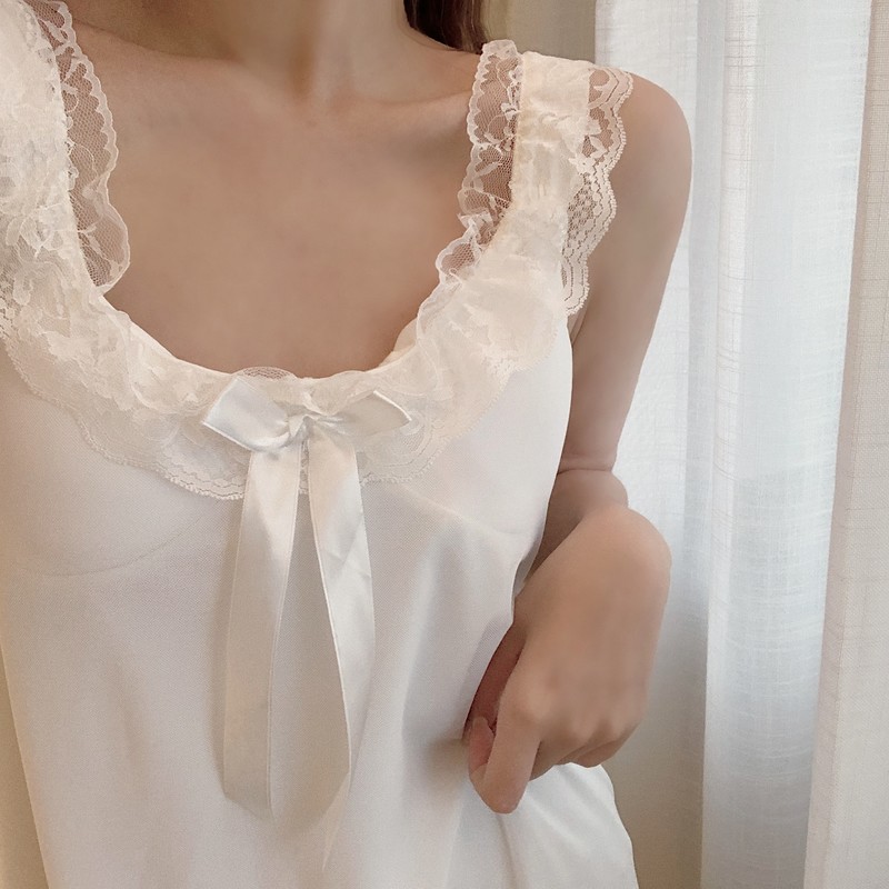 Fashionable Lace Suspender One-Piece Nightdress