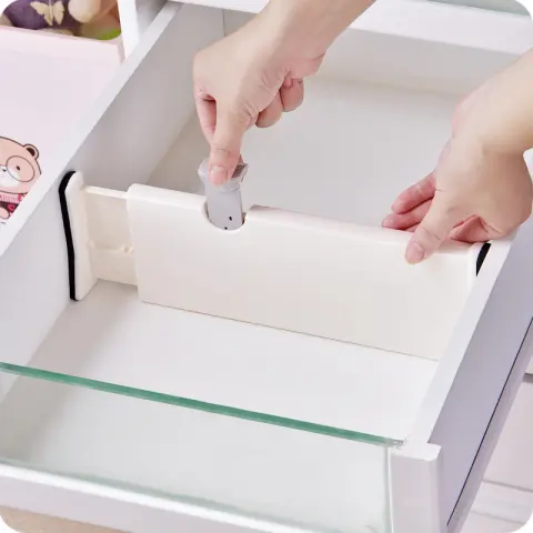 Drawer Telescopic Divider Wardrobe Layered Plastic Baffle Free Combination