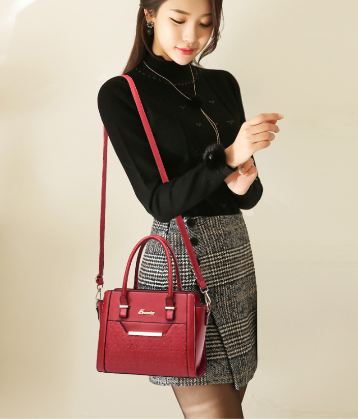 Cross-Border New Mother-Of-Two Bag New Fashion Handbag Mother Lady One-Shoulder Bag Oblique Bag Big Bag One Hair