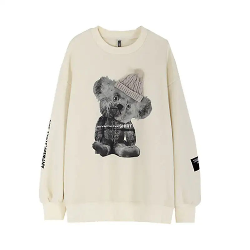 Korean Style Loose Plus Velvet Thick All-match Hoodless Top