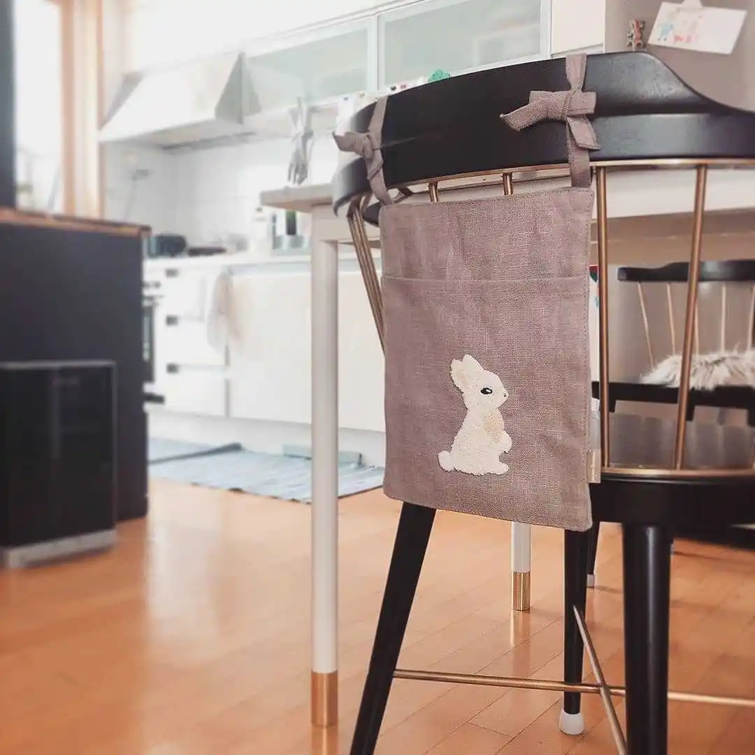Embroidered Cotton And Linen Baby Bed Carriage