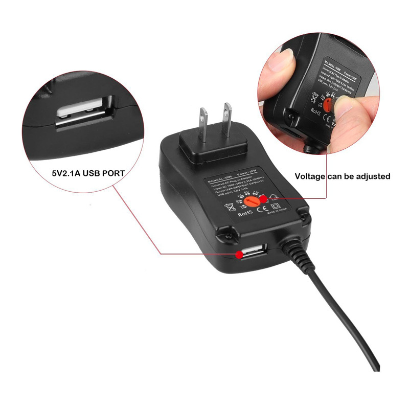 30W Multi-Function Adjustable Power Adapter For Switching Power Supply Monitoring Led Lights - Image 7