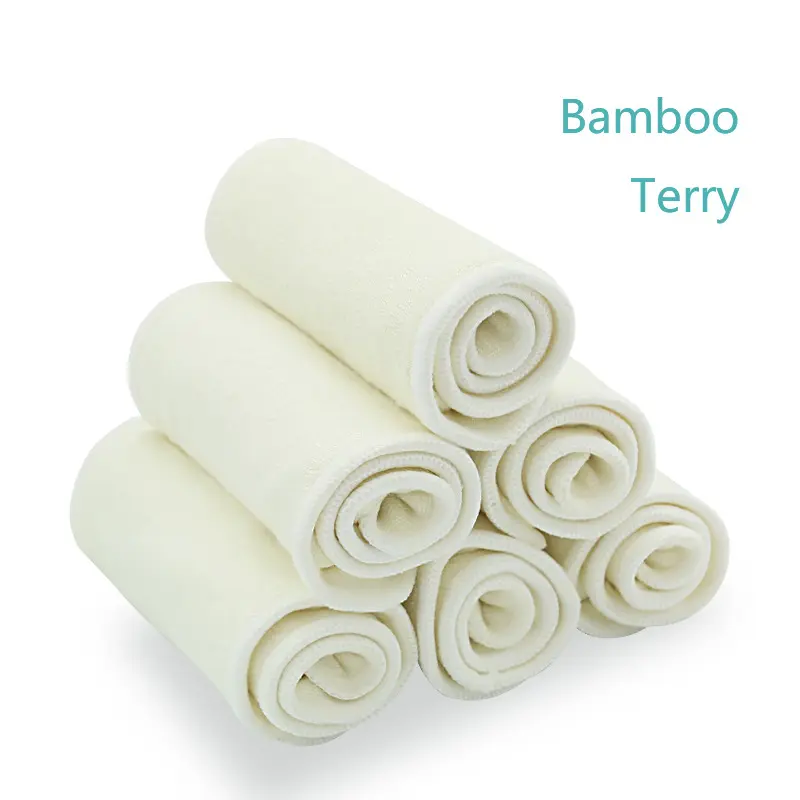 Baby Washable 4-layer Pure Bamboo Fiber Diapers